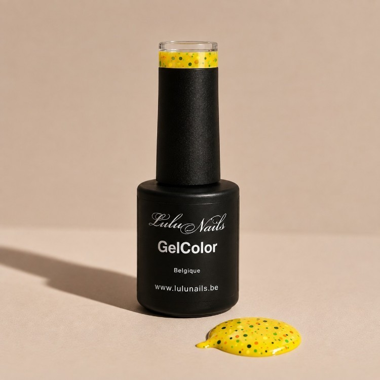 Vernis Semi-Permanent Ice Cream Soleil Scintillant 10ml UV/LED GelColor Sans HEMA TPO LuluNails 257