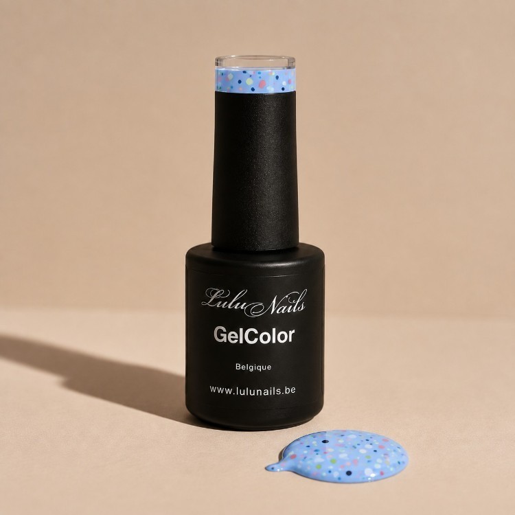 Semi-Permanent Polish Ice Cream Lagoon Blue 10ml UV/LED - GelColor HEMA and TPO free - LuluNails 259