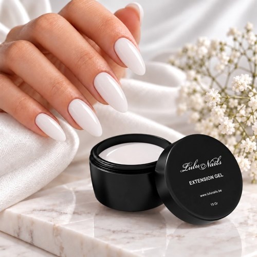 Milky Naturel-bouwgel 15 g – Professionele UV/LED-nagelverlenging | LuluNails-bouwgel 01