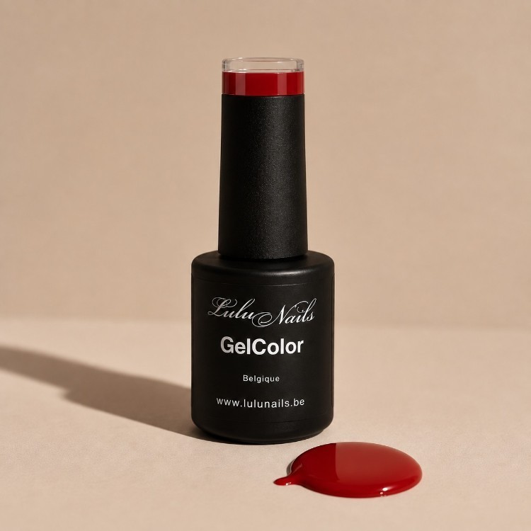 Vernis Semi-Permanent Rouge Iconique 10ml UV/LED – Gel Color Sans HEMA ni TPO – LuluNails (Réf 197)