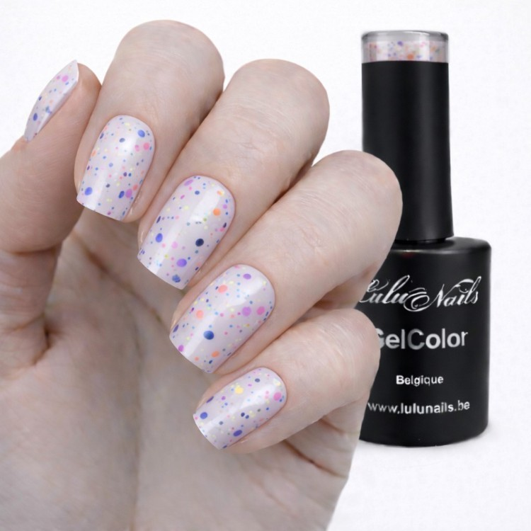 Semi-Permanent Polish Ice Cream Magie Licorne 10ml UV/LED - GelColor HEMA and TPO free LuluNails 255