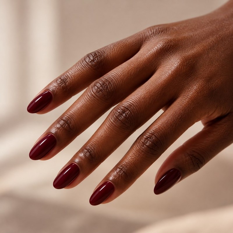 Dark Bordeaux Semi-Permanent Nail Polish 10 ml | LuluNails
