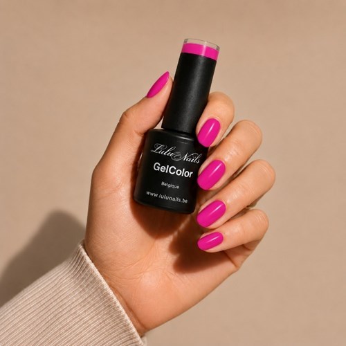 Semi-Permanent Nail Polish Neon Impact Fuchsia 10ml UV/LED - GelColor HEMA and TPO free - LuluNai...