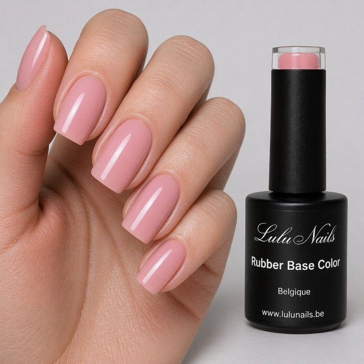 LuluNails Coloured Rubber Base Milky Pink UV/LED