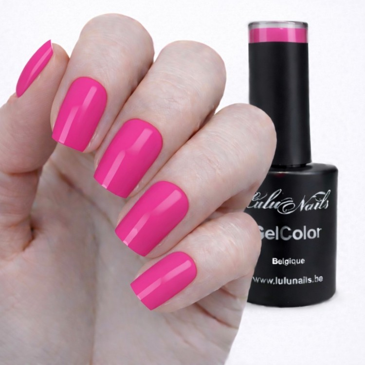 Semipermanente nagellak Neon Impact Fuchsia 10ml UV/LED - GelColor HEMA en TPO vrij - LuluNails 249