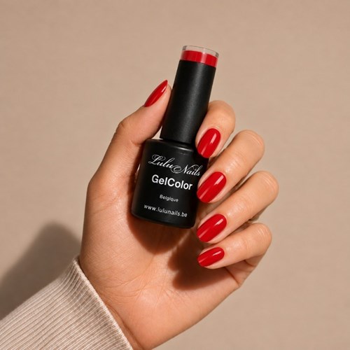 Vernis Semi-Permanent Rouge Ferrari 10ml UV/LED – GelColor Sans HEMA ni TPO – LuluNails 266