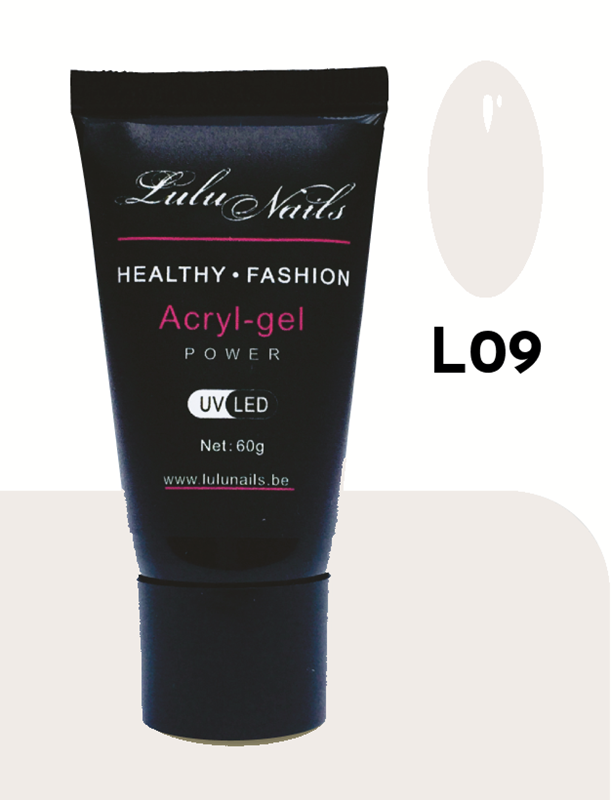 LuluNails Power Acrylgel Luminous 30g L09 Milky White