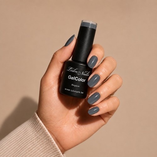 Semi-Permanente Nagellak Grijs Glanzend 10ml UV LED - Gel Kleur HEMA en TPO vrij LuluNails (Ref 202)