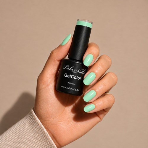 Vernis Semi-Permanent Vert Jade 10ml UV/LED – GelColor Sans HEMA ni TPO – LuluNails Réf( 208)