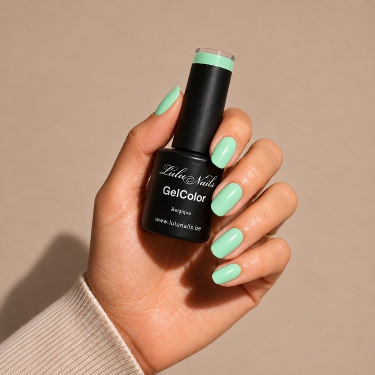 Semi-Permanente Lak Jade Groen 10ml UV/LED - GelColor HEMA en TPO vrij - LuluNails Ref( 208)