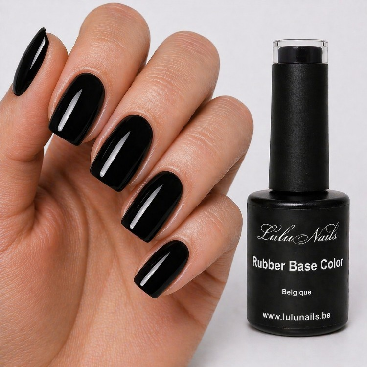 LuluNails Intense Black UV/LED Coloured Rubber Base