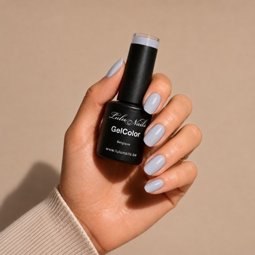 Semi-Permanent Nail Polish Light Grey 10ml UV LED - Gel Color HEMA and TPO free LuluNails (Ref 194)