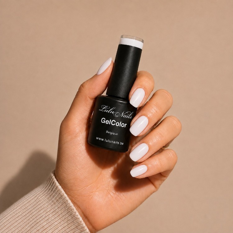 Vernis Semi Permanent Blanc Laiteux Milky 10ml UV LED – Gel Color Sans HEMA ni TPO LuluNails 285