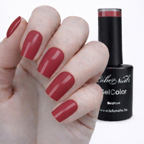 Vernis Semi-Permanent Bordeaux Classique 10ml UV/LED – GelColor Sans HEMA ni TPO – LuluNails 235