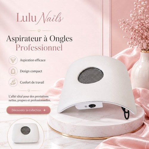 Aspirateur Ongles Professionnel – Extracteur de Poussière Gel & Acrygel | LuluNails Belgique