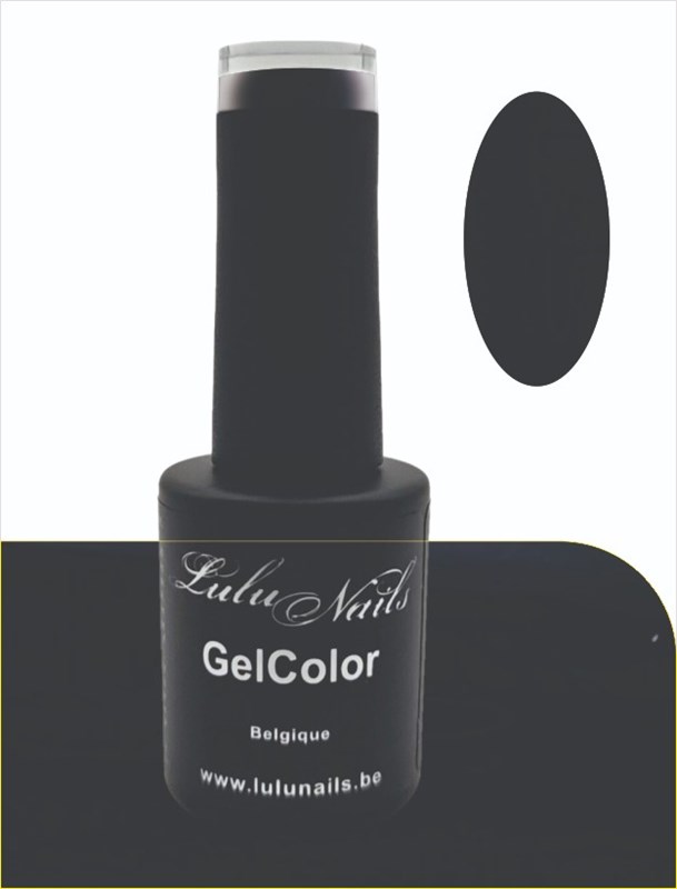 Semipermanente nagellak GelColor Intense Black 206 - LuluNails