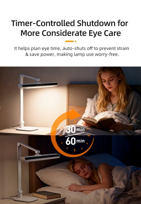Full Spectrum Multifunctionele LED Tafellamp - Niet-verblindend - Manicure, Nagelkunst, Lezen