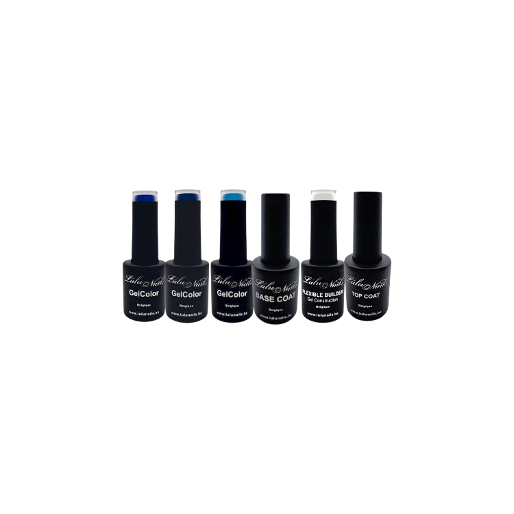 Bleu Élégance set - LuluNails