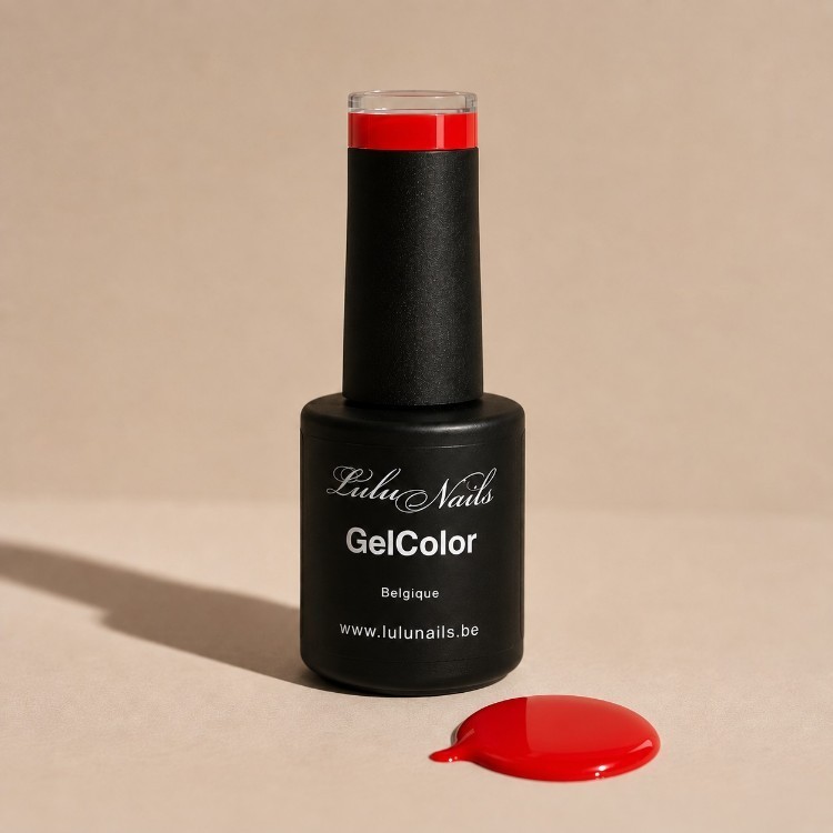 Semi-permanente nagellak Red Poppy 10 ml UV/LED – HEMA- en TPO-vrije kleurgel van LuluNails (art....