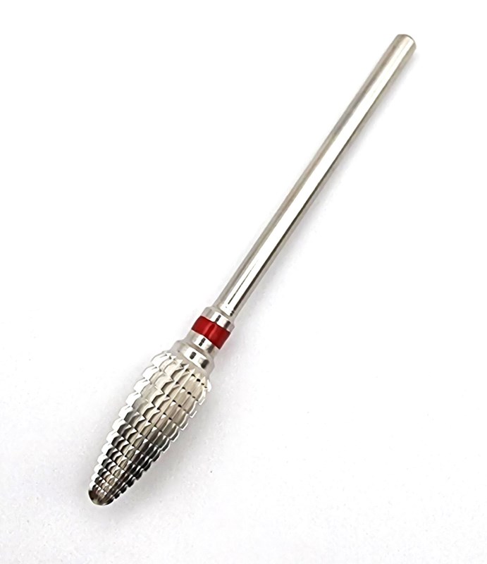 Carbide Nail Sander Bit Corn Flame - Red Professional Fine Grit