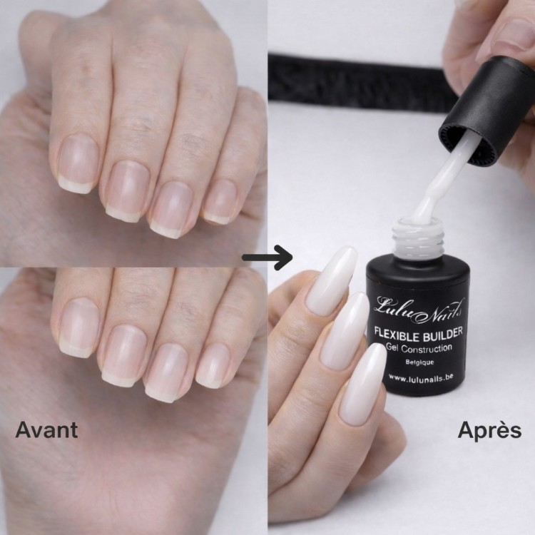 Gel Builder Flexibele Melkachtige 10ml UV LED - Natuurlijke Nail Builder Gel HEMA en TPO vrij Lul...