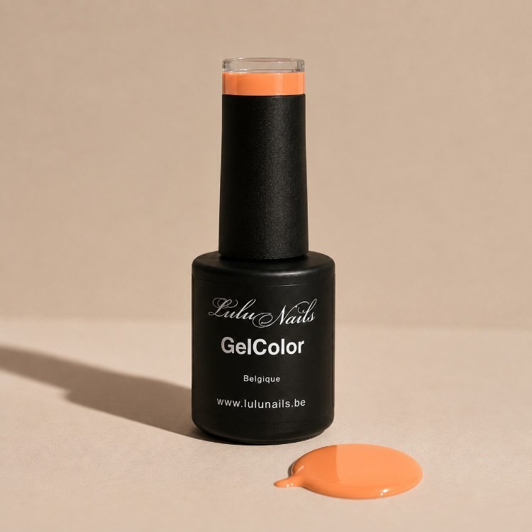 Semipermanente nagellak Nectar d'Abricot 10ml UV LED - Gel Kleur HEMA en TPO vrij LuluNails 264