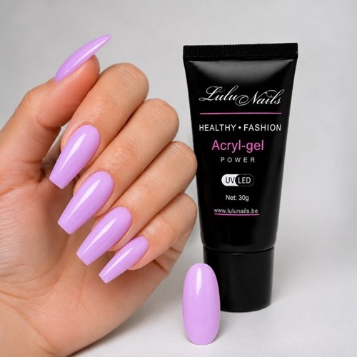 Neon Fluorescent Lilac UV/LED Polygel – Professional Acrygel Nail Extension | LuluNails