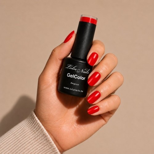 Semi-permanente nagellak Red Poppy 10 ml UV/LED – HEMA- en TPO-vrije kleurgel van LuluNails (art....